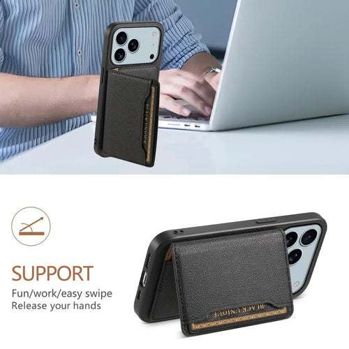 Phone Case for The for iphone 17 Air/Pro/Pro Max Series, It Includes Three Card Slots for Holding Credit Cards, ID Cards, Or Cash Maximus Echo