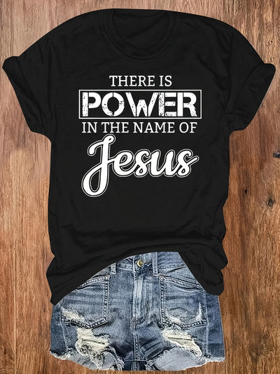 Women'S Inspirational Jesus Quote T-Shirt 0-8XL - Casual Round Neck, Short Sleeve - Maximus Echo
