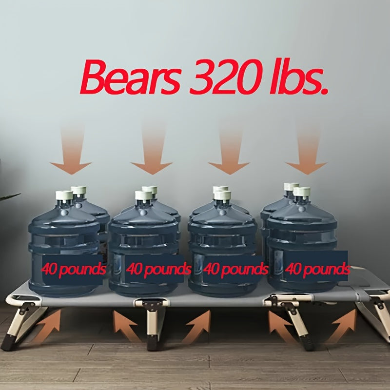 Gray Fabric Upholstery, Headrest and Armrests | Multi-Level Adjustment for Office Naps, Bedroom - Maximus Echo