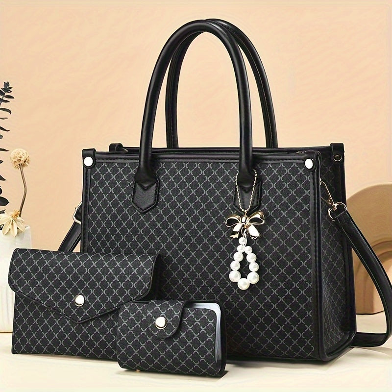 Women's High-end Handbag - Large Capacity, Coin Purse + Card Holder - Fashionable Shoulder Bag for Middle-aged Mothers - Maximus Echo