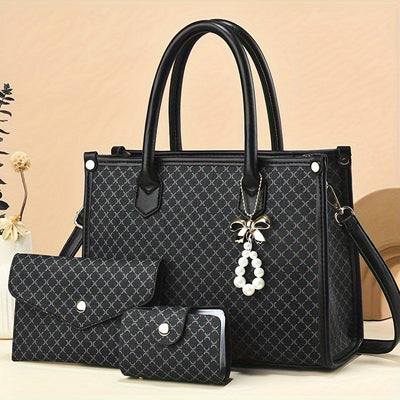 Women's High-end Handbag - Large Capacity, Coin Purse + Card Holder - Fashionable Shoulder Bag for Middle-aged Mothers - Maximus Echo