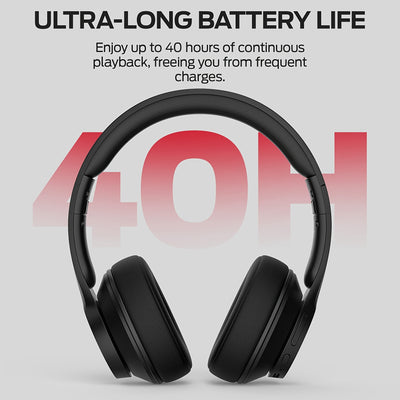 Monster Wireless Headphones, With immense Bass, 40H Playtime, Comfortable Fit Wireless Headset For Travel Work - Maximus Echo