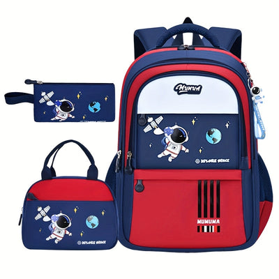Astronaut Cartoon Backpack, Lightweight Bag for School for Teenager Maximus Echo