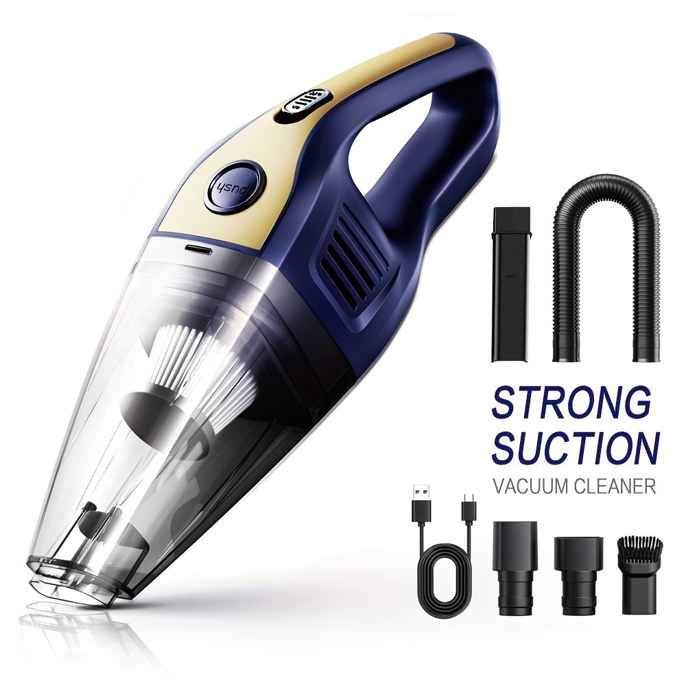 Car Vacuum Cleaner 5000pa Strong Suction, Powerful Handheld Wireless, USB Charging Long Working, Car Accessories For Men Women, Suitable For Cars, Homes, Offices, Pet Hair Cleaning - Maximus Echo