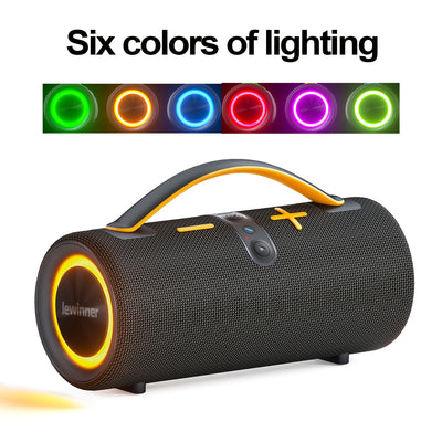 60W  Portable Wireless Speaker - High-power Subwoofer, 7 Modes Of RGB Ambient Light, Long Battery Life, Suitable For Family Outdoor Parties - Maximus Echo