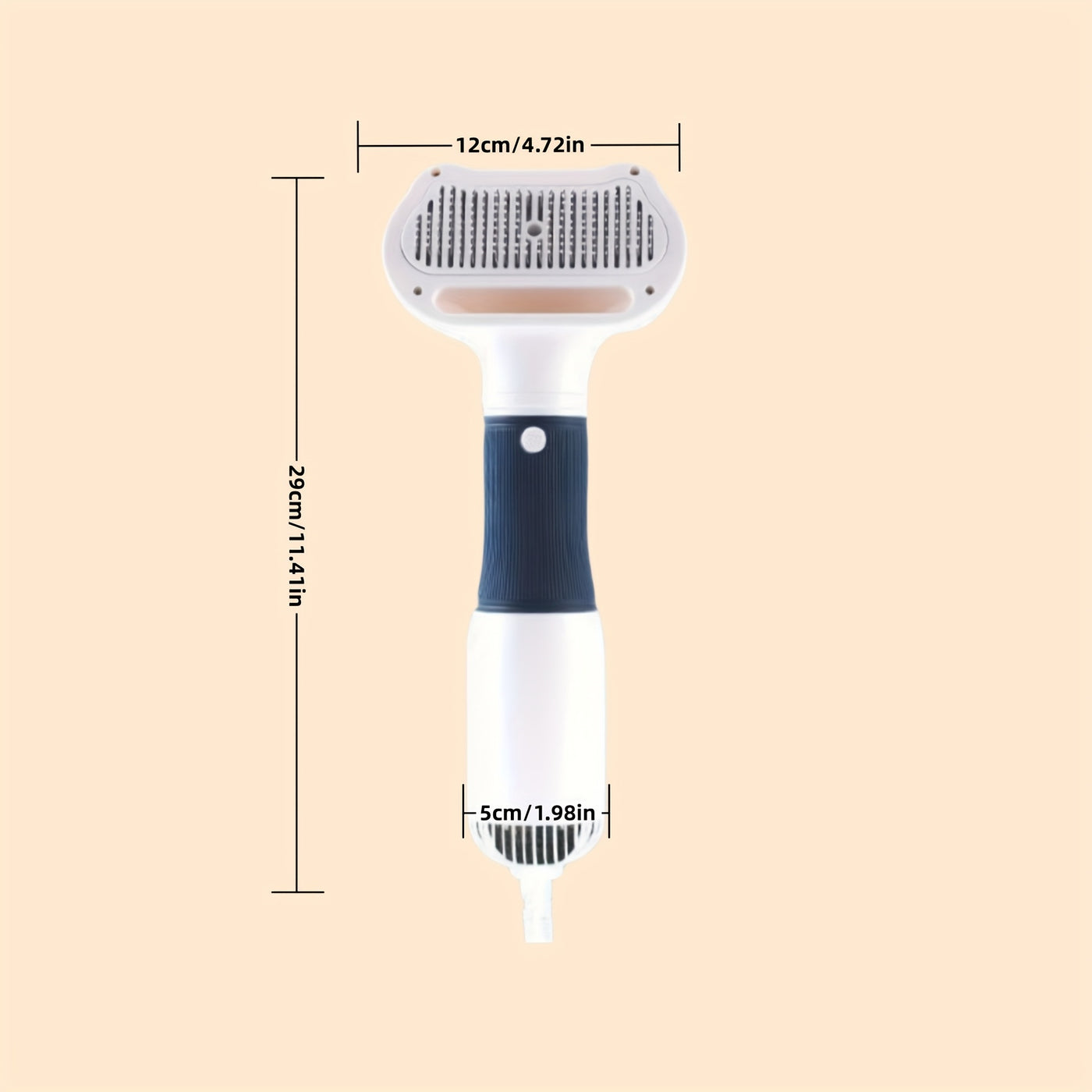 Blow Drying And Combing 2in 1 Multifunctional, Pet Grooming Hair Dryer Slide Brush Home Furry Dryer, Portable Dryer 3 Heat Settings Adjustable Temperature Speed Multiple Colors. - Maximus Echo