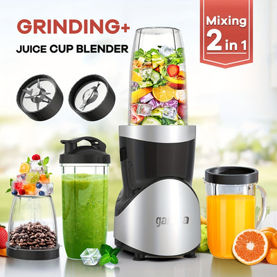15pcs 900W Smoothie Juicer Blender, Personal Blender And Grinder Set For Kitchen, 4 BPA-Free Portable Blending Cups - Maximus Echo