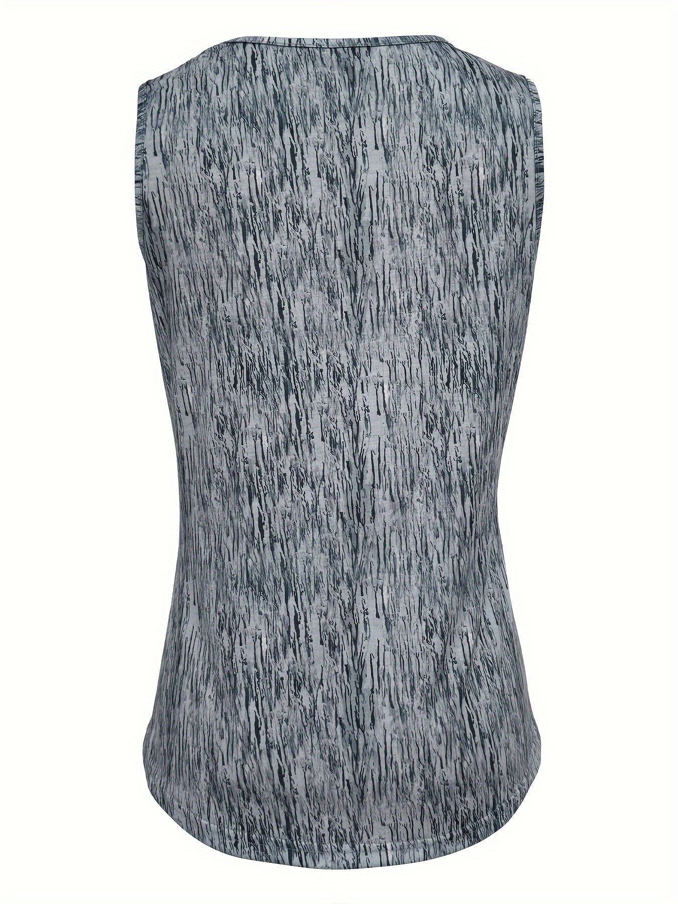 Women's Summer Square Neck Sleeveless Tank Top - Floral Print Ruching Detail, Stretchy Polyester-Spandex Blend, Machine Washable - Maximus Echo