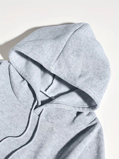 Casual Long Sleeve Drawstring Hoodies Kangaroo Pocket Sweatshirt Maximus Echo