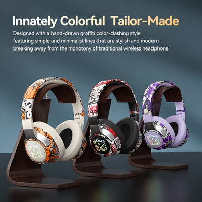 Wireless Gaming Headphones with Wireless 5. 3, 360° Stereo Sound, Lightweight Foldable Design, Noise Cancelling Mic, Type-C Charging & USB-C Cable, Call & Music Clear Voice - Maximus Echo