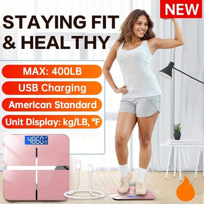400 LB High-strength & High-precision Electronic Weight Scale | Smart Digital Bathroom Scale - Maximus Echo