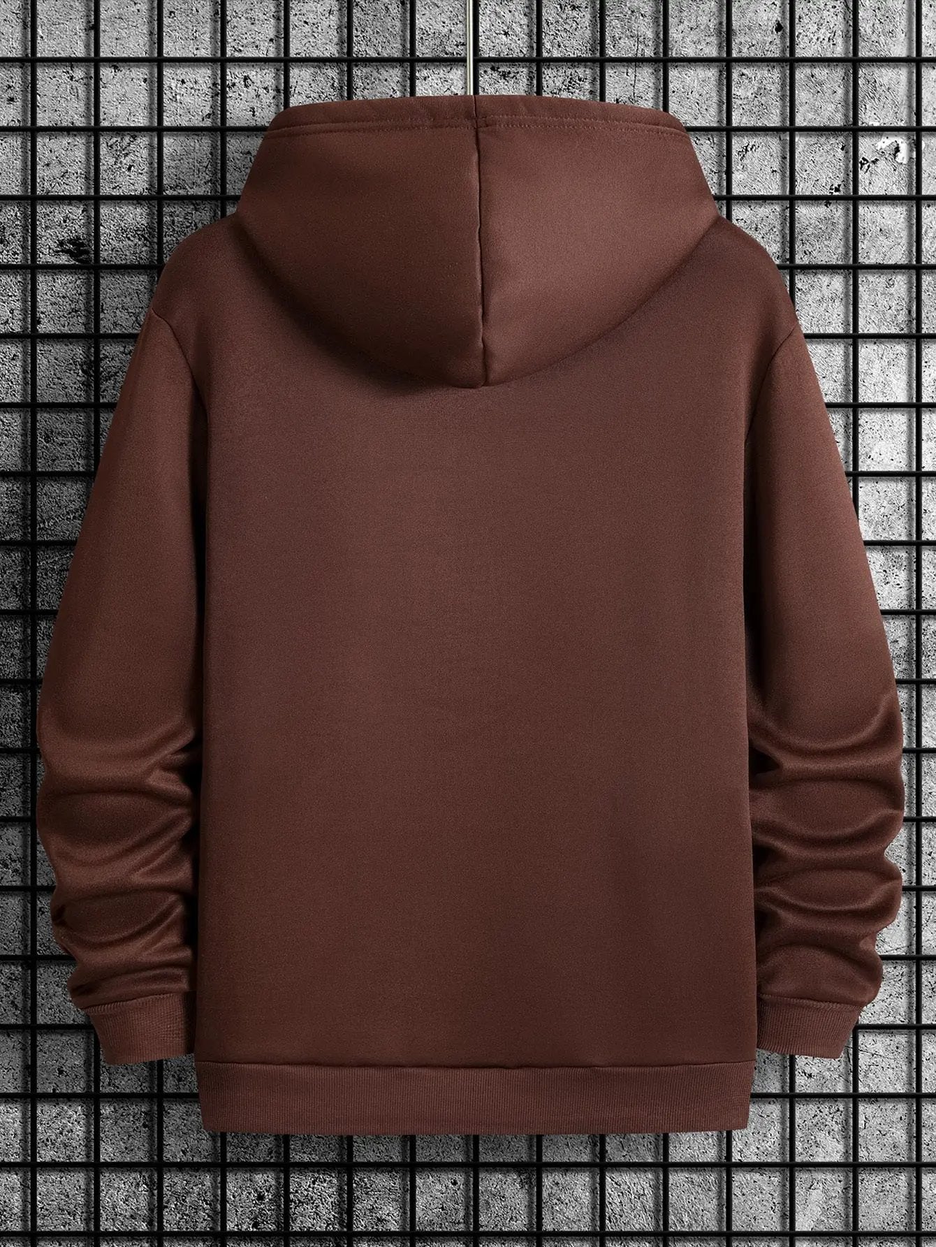 Regular Fit Polyester Men's Casual Knit Hoodie - Faith Over Fear Print Maximus Echo