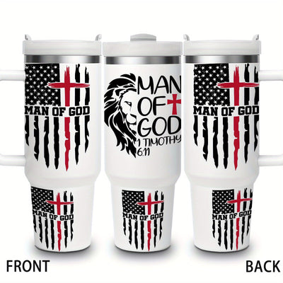 1pc 40/16 Oz Vacuum Insulated Water Bottle, 304 Stainless Steel, Keeps Cold For 24 Hour Maximus Echo