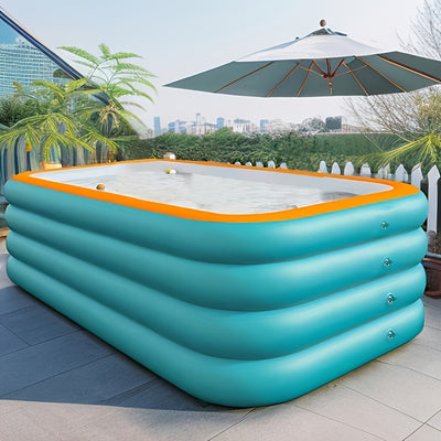 Extra-Large 3-Ring &4-Ring Inflatable Swimming Pool for Family Fun - Durable PVC, No Power Needed, Perfect for Outdoor Summer Parties & Water Play - Maximus Echo