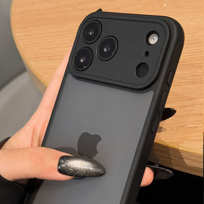 Stylish Matte Translucent Shock-Resistant Cover Designed for Iphone 17 Pro Max, 17 Air, 16, 15, 14, And 13 Pro Max, Suitable for Both Men And Women in Black, Phone Case, Purple Case Maximus Echo