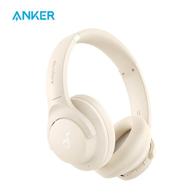 soundcore by Anker Q20i Hybrid Active Noise Cancelling Headphones, Wireless Over-Ear Bluetooth, 40H Long ANC Playtime, Hi-Res Audio, Big Bass, Customize via an App - Maximus Echo