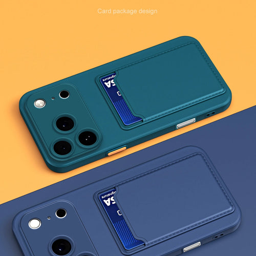 A Protective Cover for Apple for iphone 17, Air 16, And Pro Max Plus Models 15, 14, 13, 12, And 11, Featuring a Card Slot And a Back Panel. Maximus Echo