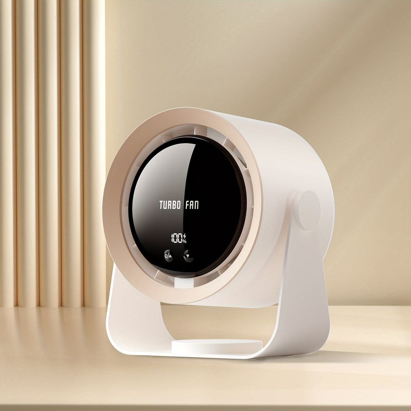 USB Charging Fan with Digital Display, 100-Speed Turbo Powerful Fan, Strong Wind Cooling for Summer Maximus Echo