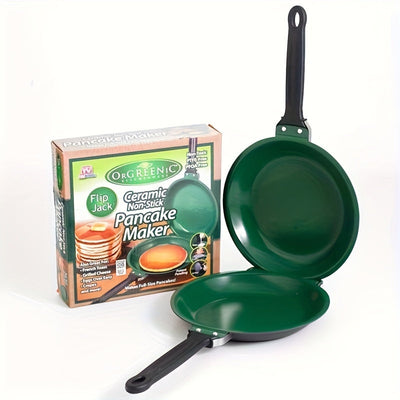 [Non-Stick Pancake Pan] Faridabio Double-Sided Pancake Pan | Non-Stick Copper, Easy to Flip, Durable & Dishwasher Safe, Ideal for Daily Cooking, Perfect Gift for Food Enthusiasts, Omelette Maker, Modern Kitchenware, Nonstick Maximus Echo