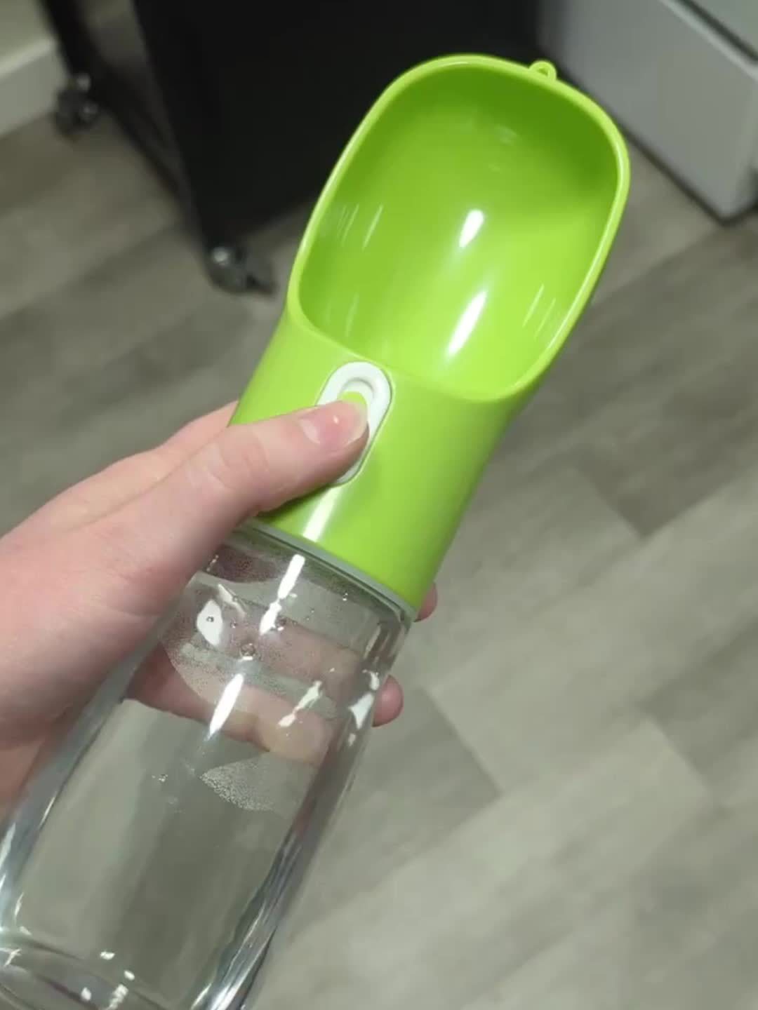 Portable Dog Water Bottle - Leakproof Pet Drinking Bottle with Bowl for Travel and Outdoor Activities - Maximus Echo