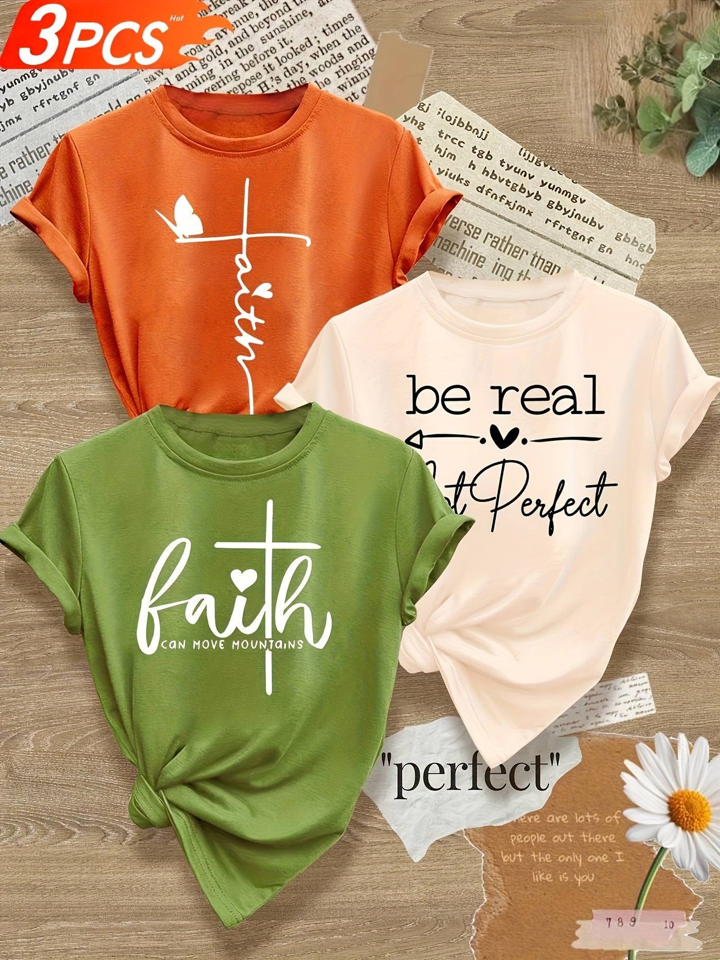 Love Heart English Letter Line Mixed Combination Retro Style Women'S Summer Multi-Color Optional S-XXL - Maximus Echo