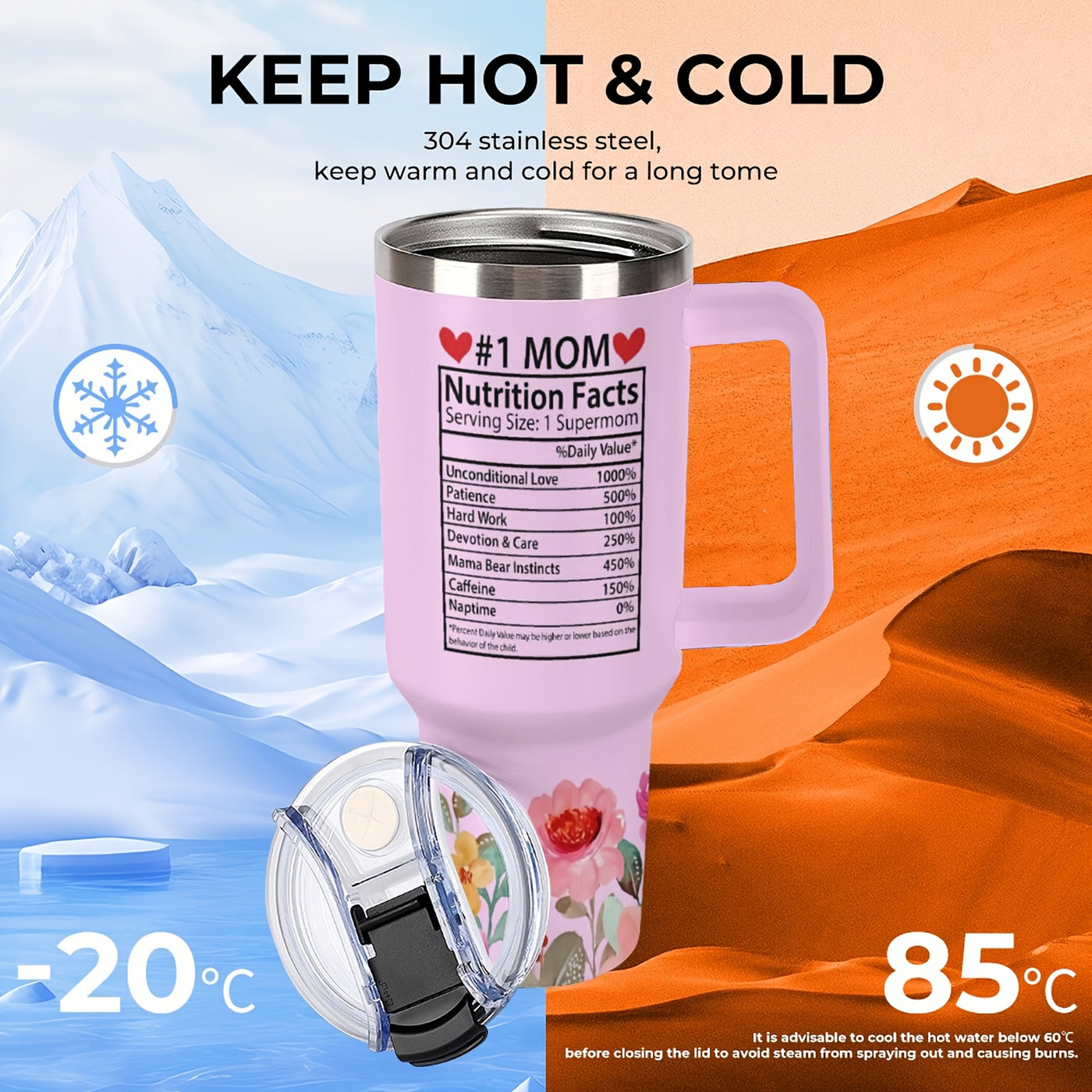 1PC40OZ Double-layer Stainless Steel Water Suitable For Outdoor Camping, Gym - Maximus Echo