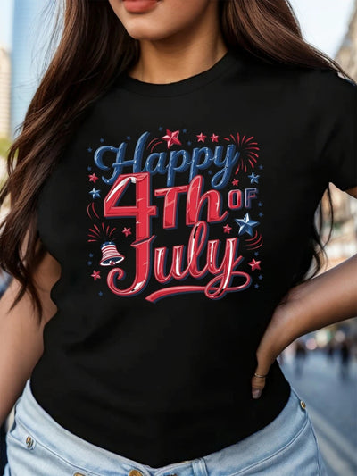 Fashionable Women'S T-Shirt - Comfortable And Relaxed, Simple Round Neck, Suitable for Elegant Casual Tops, Locally Shipped, Summer Pure Top, a Must-Have for Elegant Summer Parties. - Maximus Echo
