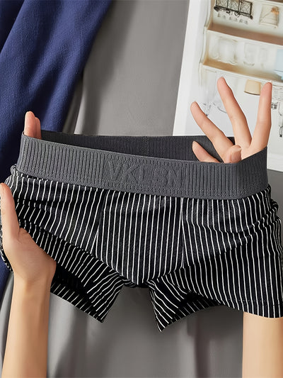 3pcs Men's Seamless Breathable Stretchy Boxer , Men's Underwear, Multicolor Set - Maximus Echo