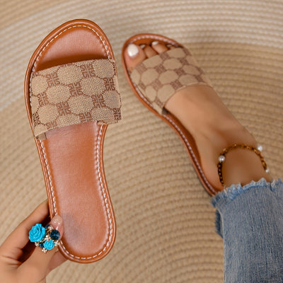 Women'S Vintage-Inspired Flat Sandals - Lightweight, Casual Summer Footwear, Casual Footwear | Vintage Sandals | Adjustable Strap Sandals - Maximus Echo