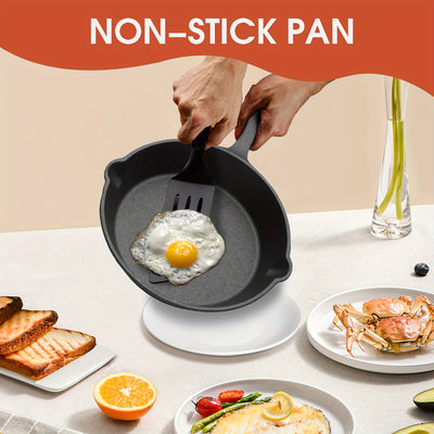 3pcs Non-Stick Cast Iron Skillet Set with Drip Spout - Perfect for Holiday Cooking, RV & Campfire Meals - Maximus Echo