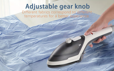 2-in-1 Handheld Garment Steamer , Fast Heat-Up, Detachable Water Tank, Travel-Size Fabric for Home & Travel - 800W, 110V, US Plug - Maximus Echo