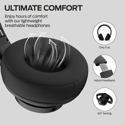 Monster Wireless Headphones, With immense Bass, 40H Playtime, Comfortable Fit Wireless Headset For Travel Work - Maximus Echo