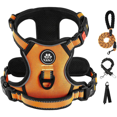 Reflective Adjustable No Pull Dog Harness | Breathable Dog Collar With Handle, No Choke Pet Vest For Small And Large Dogs - Maximus Echo