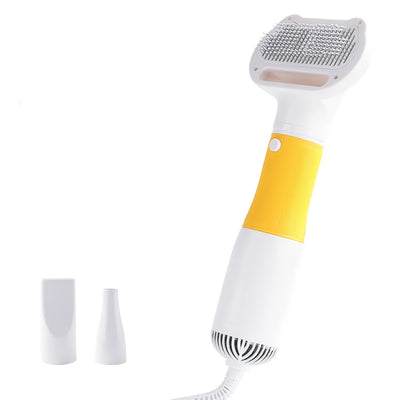 Blow Drying And Combing 2in 1 Multifunctional, Pet Grooming Hair Dryer Slide Brush Home Furry Dryer, Portable Dryer 3 Heat Settings Adjustable Temperature Speed Multiple Colors. - Maximus Echo
