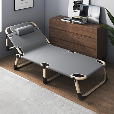 Gray Fabric Upholstery, Headrest and Armrests | Multi-Level Adjustment for Office Naps, Bedroom - Maximus Echo