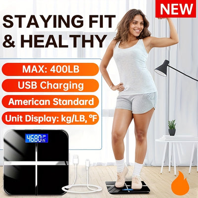 400 LB High-strength & High-precision Electronic Weight Scale | Smart Digital Bathroom Scale - Maximus Echo