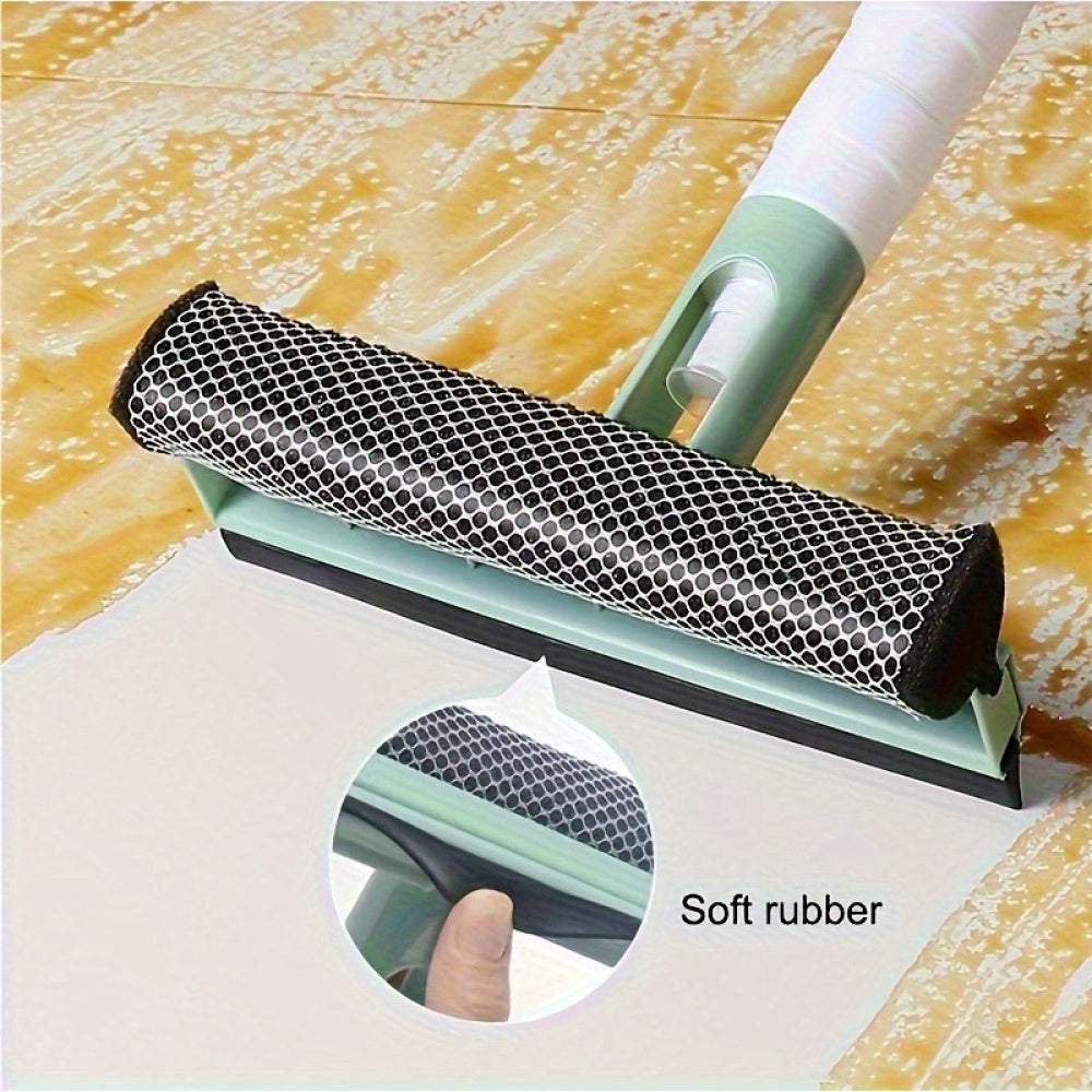 1pc 3-in-1 Glass Cleaning Spray with Dual-Sided Rubber Broom & Microfiber Cloth Maximus Echo