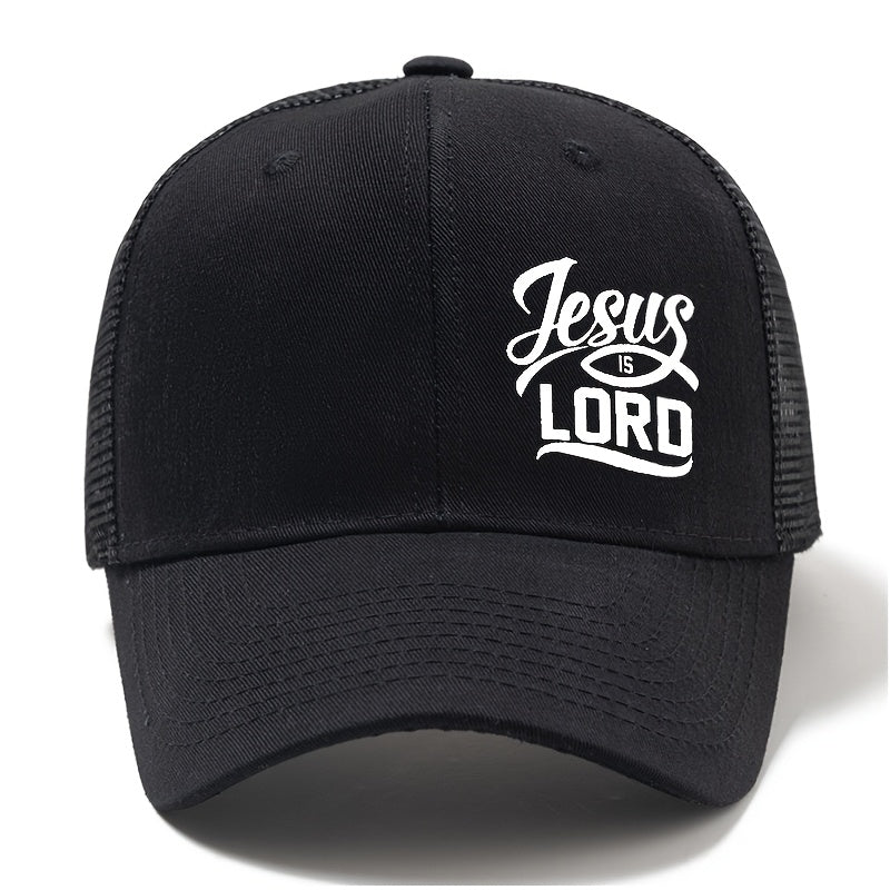 [ Jesus is Lord Cap]  Men'S Quality Mesh Baseball Cap - Maximus Echo