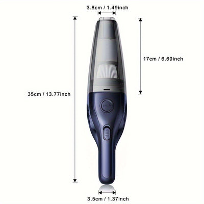 Car Vacuum Cleaner 5000pa Strong Suction, Powerful Handheld Wireless, USB Charging Long Working, Car Accessories For Men Women, Suitable For Cars, Homes, Offices, Pet Hair Cleaning - Maximus Echo