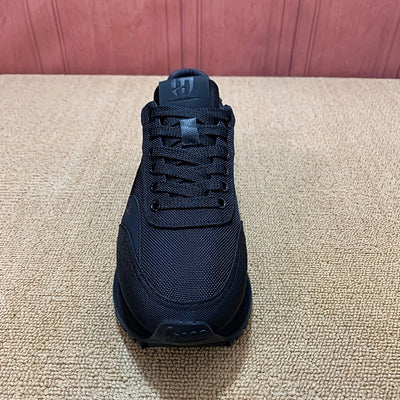 Men'S Black Lace-Up Sneakers, Versatile And Simple Athletic Shoes for Casual Wear. Maximus Echo