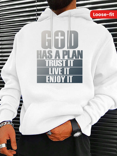 100% Cotton Graphic Hoodie Men'S Inspirational Christian Graphic Hoodie, All season - Maximus Echo