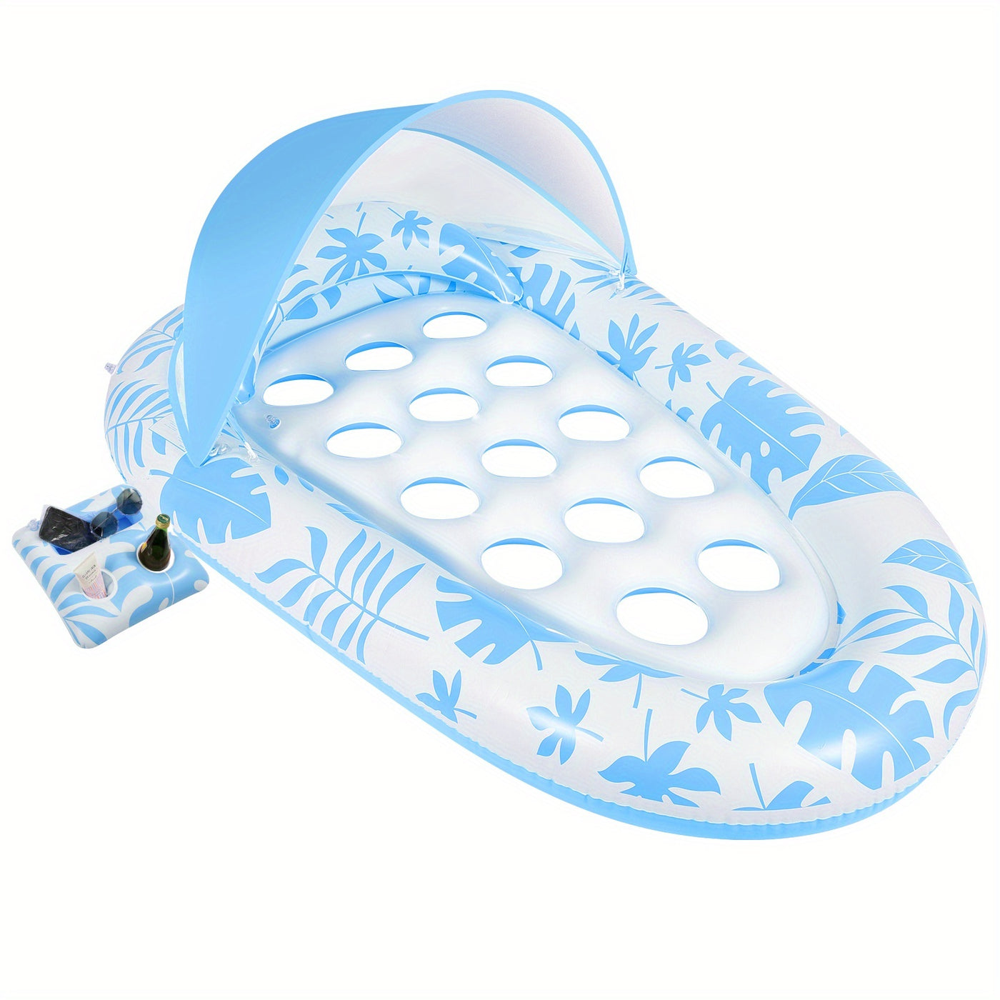 Inflatable Pool Float Adult - Pool Floaties Lounger Floats Raft Floating Chair Water Floaties for Swimming Pool Lake Lounge Float with Cup Holders Beach Pool Party Toys for Adults - Maximus Echo