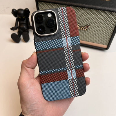 Luminous for Iphone Magnetic Suction iPhone Case Kevlar Texture Smartphone Protector - Maximus Echo