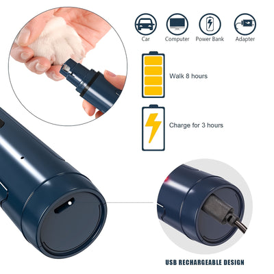 USB Rechargeable Pet Nail Grinder for Dogs & Cats - Gentle Paw Trimming Tool, Safe Electric Claw Grooming Kit, Ideal for Beginners - Maximus Echo