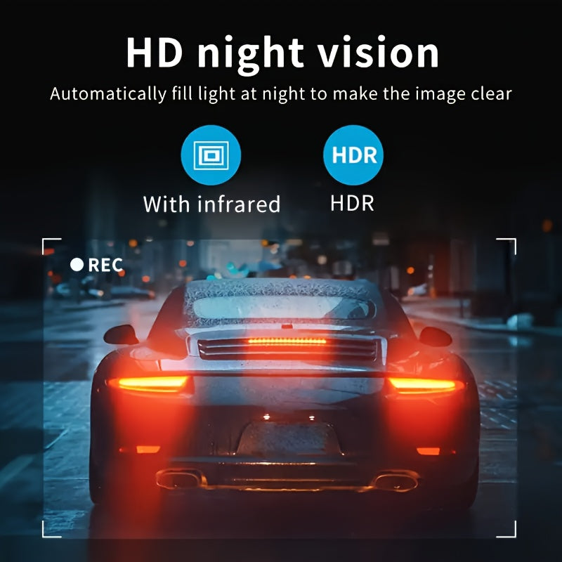 2K Dual Camera, Dash Cam For Cars, Front And Inside, Car Camera With IR Night Vision, Loop Recording, Wide Angle Car DVR Camera With 3.16 Inch IPS Screen, Car Dashboard Video Cam, With 32GB SD Card Optional. - Maximus Echo