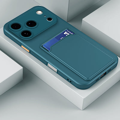 A Protective Cover for Apple for iphone 17, Air 16, And Pro Max Plus Models 15, 14, 13, 12, And 11, Featuring a Card Slot And a Back Panel. Maximus Echo