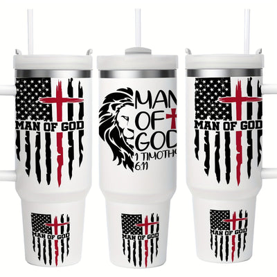 1pc 40/16 Oz Vacuum Insulated Water Bottle, 304 Stainless Steel, Keeps Cold For 24 Hour Maximus Echo