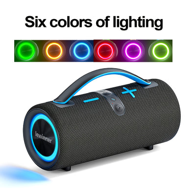 60W  Portable Wireless Speaker - High-power Subwoofer, 7 Modes Of RGB Ambient Light, Long Battery Life, Suitable For Family Outdoor Parties - Maximus Echo