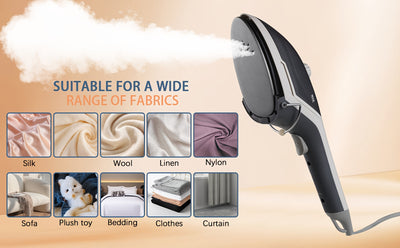 2-in-1 Handheld Garment Steamer , Fast Heat-Up, Detachable Water Tank, Travel-Size Fabric for Home & Travel - 800W, 110V, US Plug - Maximus Echo