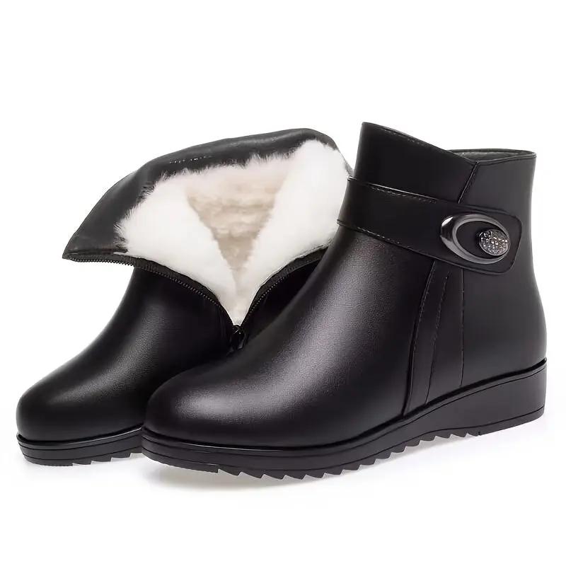 2025 Autumn Winter Women'S Chunky Platform Ankle Boots
